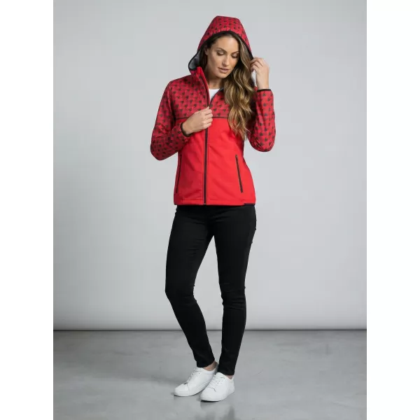  Női prémium softshell kabát ALTISPORT VOJ/ALW048JACK01 PIROS 