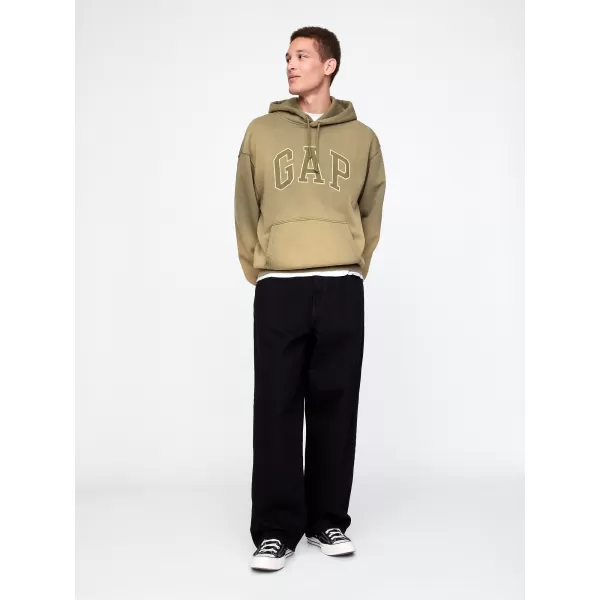  Férfi pulóver GAP LOGO PULLOVER HOODIE 745166-00 KAKUKKFŰ 