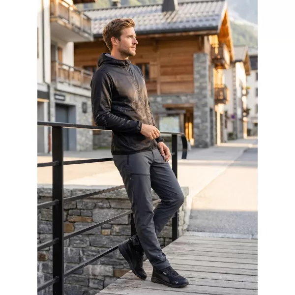  Férfi prémium softshell kabát ALTISPORT VOJ/ALM129JACK01 FEKETE SZÜRKE 