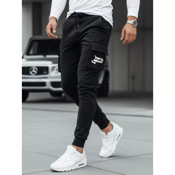  Férfi nadrág DSTREET UX4161 FEKETE 