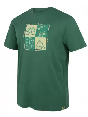 Férfi póló HUSKY TEE SQUARE M ZÖLD