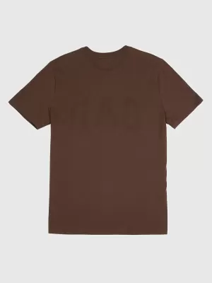 Férfi póló GAP LOGO TEE 856659-39 SÖTÉTBARNA