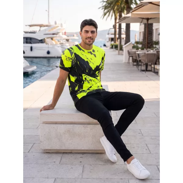  Prémium férfi póló ALTISPORT VOJ/ALM131TR01 FLUO SÁRGA/FEKETE 