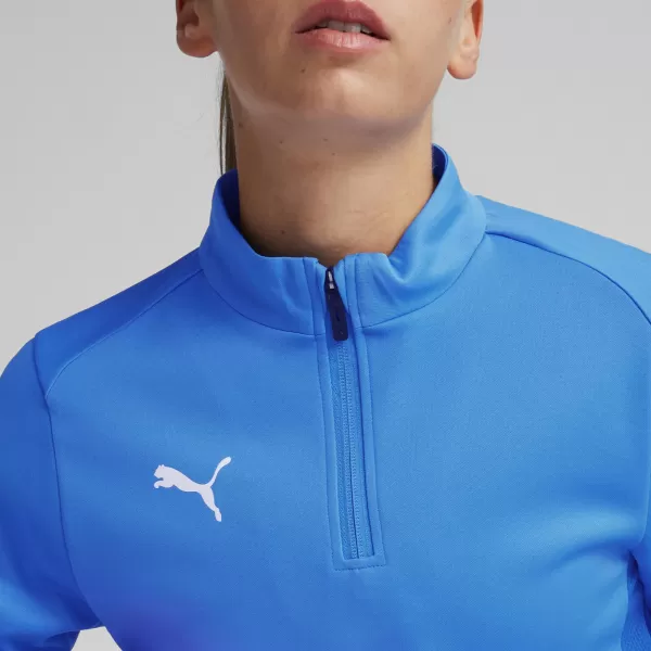  Női póló PUMA TEAMGOAL TRAINING 1/4 ZIP WM 658631-02 E.BLU.LEMON/WHITE/TEAM ROYAL 