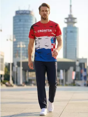 Prémium férfi póló ALTISPORT VOJ/ALM036HR/TR01 HORVÁTORSZÁG