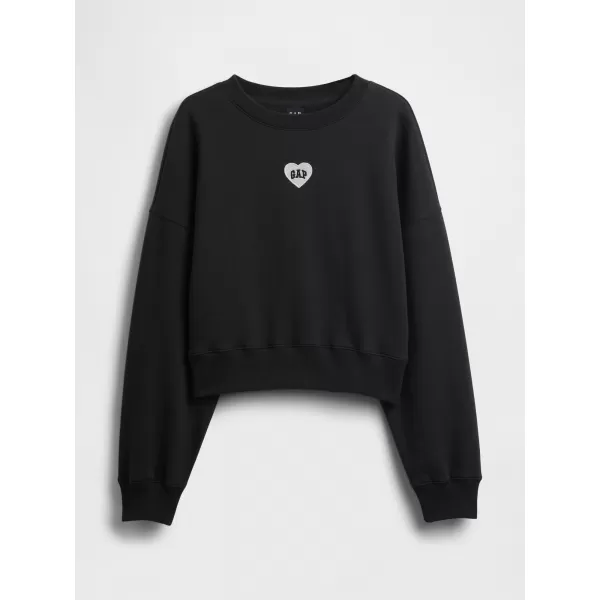  Női pulóver GAP CREW CROP SWEATSHIRT 852831-01 HOLDTALAN ÉJSZAKA 