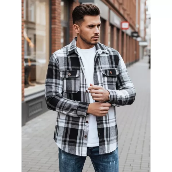 Férfi ing DSTREET DX2675 FEKETE 