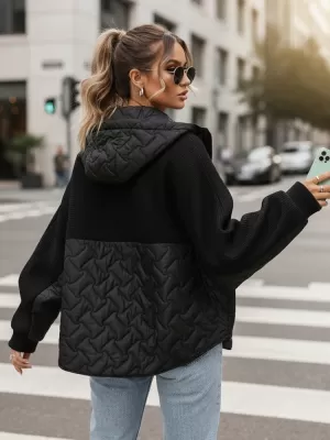 Női kabát DSTREET TY5594 FEKETE