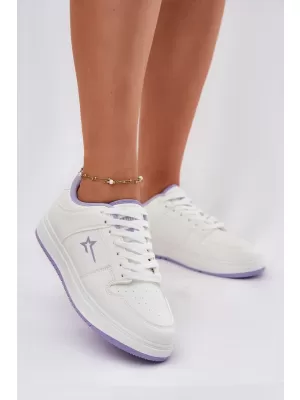Női tornacipő BIG STAR RR274A245 FEHÉR/LILA Big Star Shoes