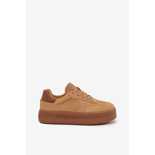  Női tornacipő BIG STAR SS274762 BARNA/BEGE Big Star Shoes 