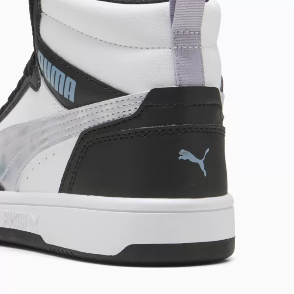  Női cipők PUMA REBOUNDV6MIDSPACEBELLEJR 402768-02 PUMA FEKETE/LILA CRUSH/FEHÉR 