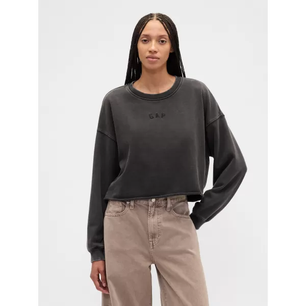  Női pulóver GAP LOGO SWEATSHIRT 799277-01 HOLDTALAN ÉJSZAKA 