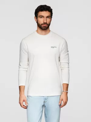 Férfi póló OMBRE OM-LSPT-0136 FEHÉR