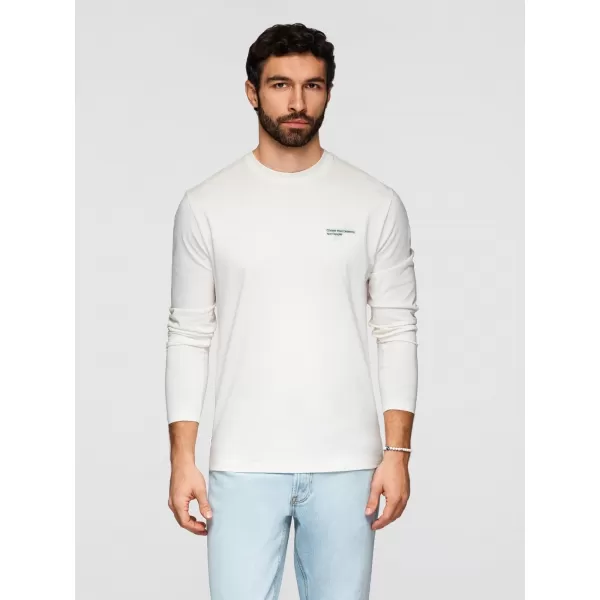  Férfi póló OMBRE OM-LSPT-0136 FEHÉR 