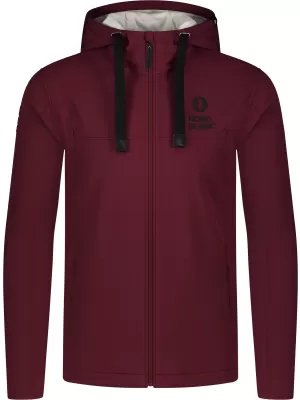 Férfi softshell kabát NORDBLANC CANOPY NBSSM8340 BURGUNDIA