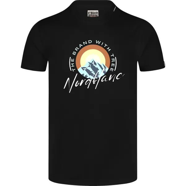 Férfi póló NORDBLANC SUNRISE NBSMT8152 FEKETE 