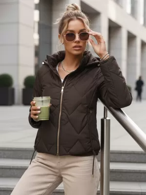 Női kabát DSTREET TY5670 BARNA