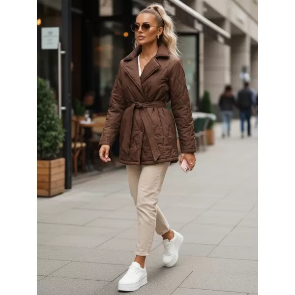  Női kabát DSTREET TY5586 BARNA 
