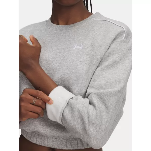  Női pulóver UNDER ARMOUR UA RIVAL FLEECE PIPED CREW 6007035-011 SZÜRKE 