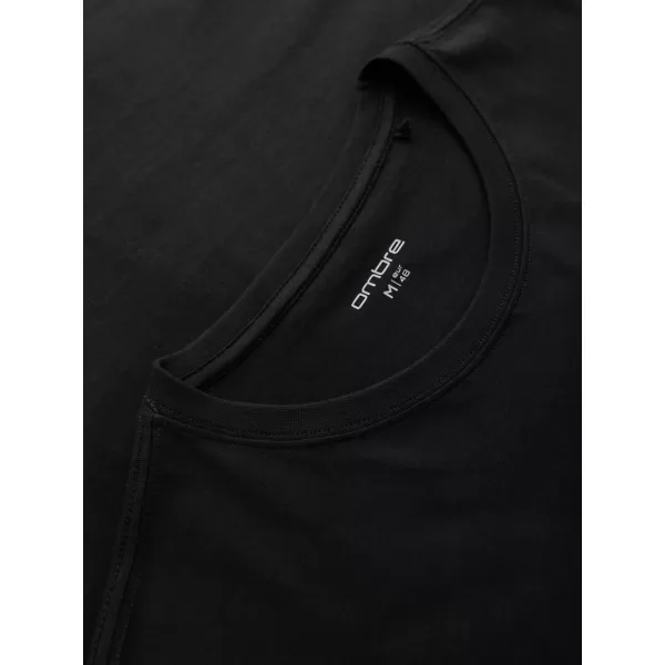  Férfi póló OMBRE OM-TSPT-0261 FEKETE 