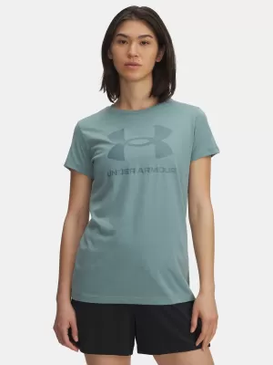 Női póló UNDER ARMOUR UA LOGO SS 1356305-323 ZÖLD