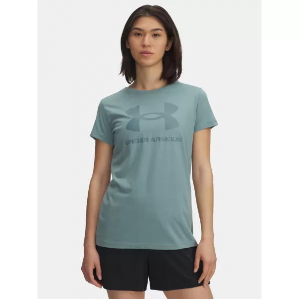  Női póló UNDER ARMOUR UA LOGO SS 1356305-323 ZÖLD 