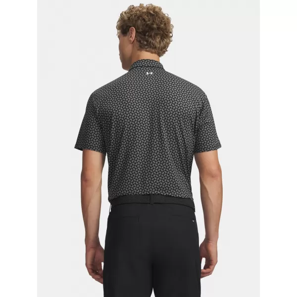  Férfi póló UNDER ARMOUR T2G PRINTED POLO 6012304-001 FEKETE 