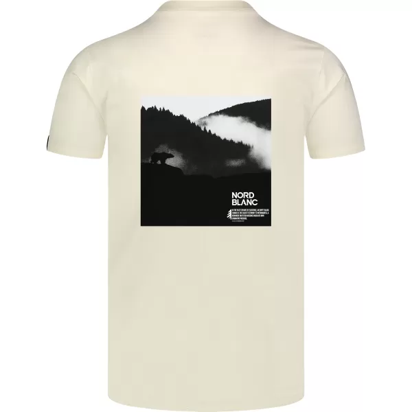  Férfi póló NORDBLANC NOTHINGNESS NBSMT8150 FEHÉR 