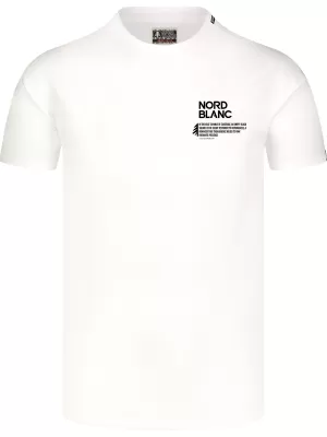 Férfi póló NORDBLANC NOTHINGNESS NBSMT8150 FEHÉR