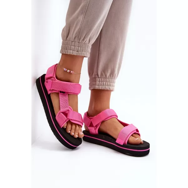  Női szandál LEE COOPER LCW-23-34-2613 FEKETE/FUKSZIA 