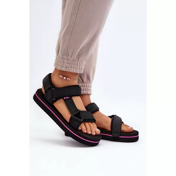  Női szandál LEE COOPER LCW-24-05-2751L FEKETE 