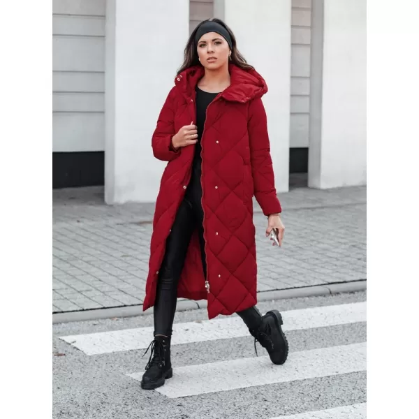  Női kabát DSTREET TY5479 BURGUNDIA 