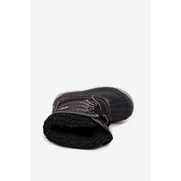  Gyermek téli cipő LEE COOPER LCJ-25-44-3943K FEKETE 