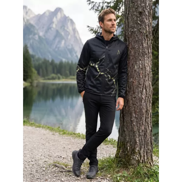  Férfi prémium softshell kabát ALTISPORT VOJ/ALM129JACK01 FEKETE/KATONAI 