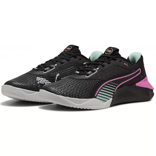  Női cipők PUMA FUSE 4.0 WNS 311744-02 PUMA FEKETE/RÓZSASZÍN PIXEL/MENTA M 
