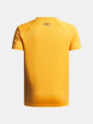 Fiú póló UNDER ARMOUR UA TECH SPLIT WORDMARK SS 1383010-793 NARANCS