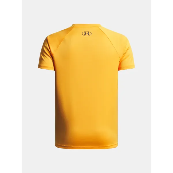  Fiú póló UNDER ARMOUR UA TECH SPLIT WORDMARK SS 1383010-793 NARANCS 