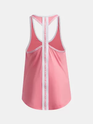 Lány felső UNDER ARMOUR TECH KNOCKOUT TANK 1363374-600 RÓZSASZÍN