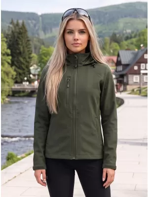 Női softshell kabát ALTISPORT NoPrint NP/ALW945 KATONAI