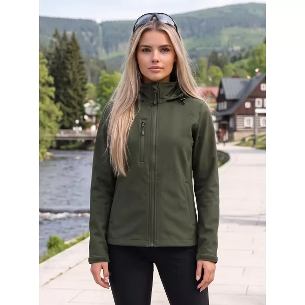  Női softshell kabát ALTISPORT NoPrint NP/ALW945 KATONAI 