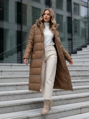 Női kabát DSTREET TY5167 BARNA