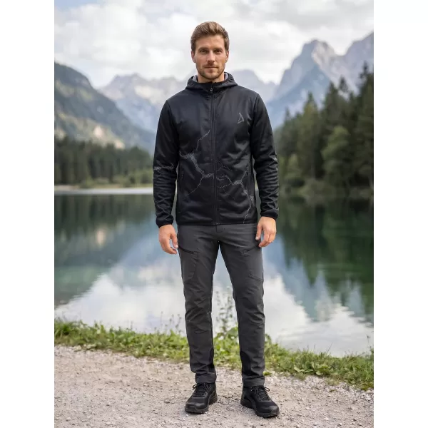 Férfi prémium softshell kabát ALTISPORT VOJ/ALM129JACK01 FEKETE SZÜRKE 