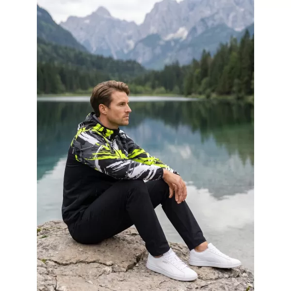  Férfi prémium softshell kabát ALTISPORT VOJ/ALM039JACK01 FEKETE ÉS SÁRGA 