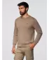 Férfi pulóver OMBRE OM-SSNZ-0243 VILÁGOSBARNA