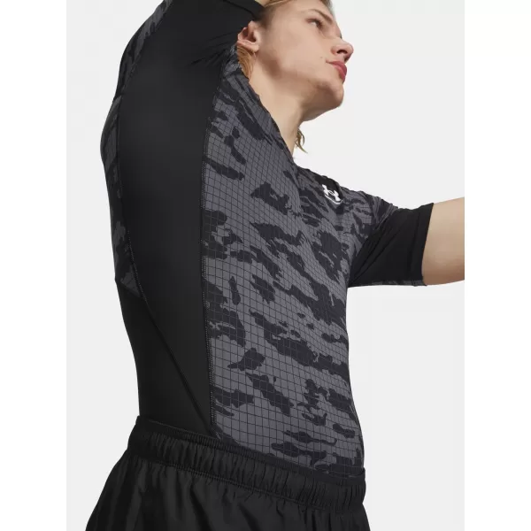  Férfi póló UNDER ARMOUR HG PRINTED SS 6009657-001 FEKETE 