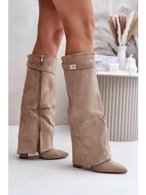 Női csizma BOTO BRALISE 34434 KHAKI