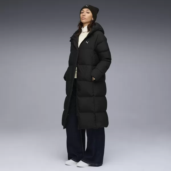  Női kabát PUMA HOODED DOWN PUFFER COAT 688390-01 PUMA FEKETE 