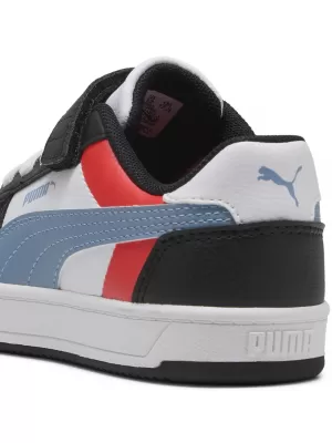 Gyerekcipők PUMA CAVEN 2.0 BLOCK AC+ PS 394462-17 PUMA FEHÉR/HIDEG KÉK/FEKETE