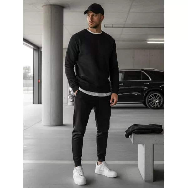  Férfi pulóver DSTREET BX2416 FEKETE 
