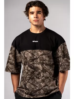 Túlméretes póló POWER 898 LIGHT BROWN CAMO Nebbia